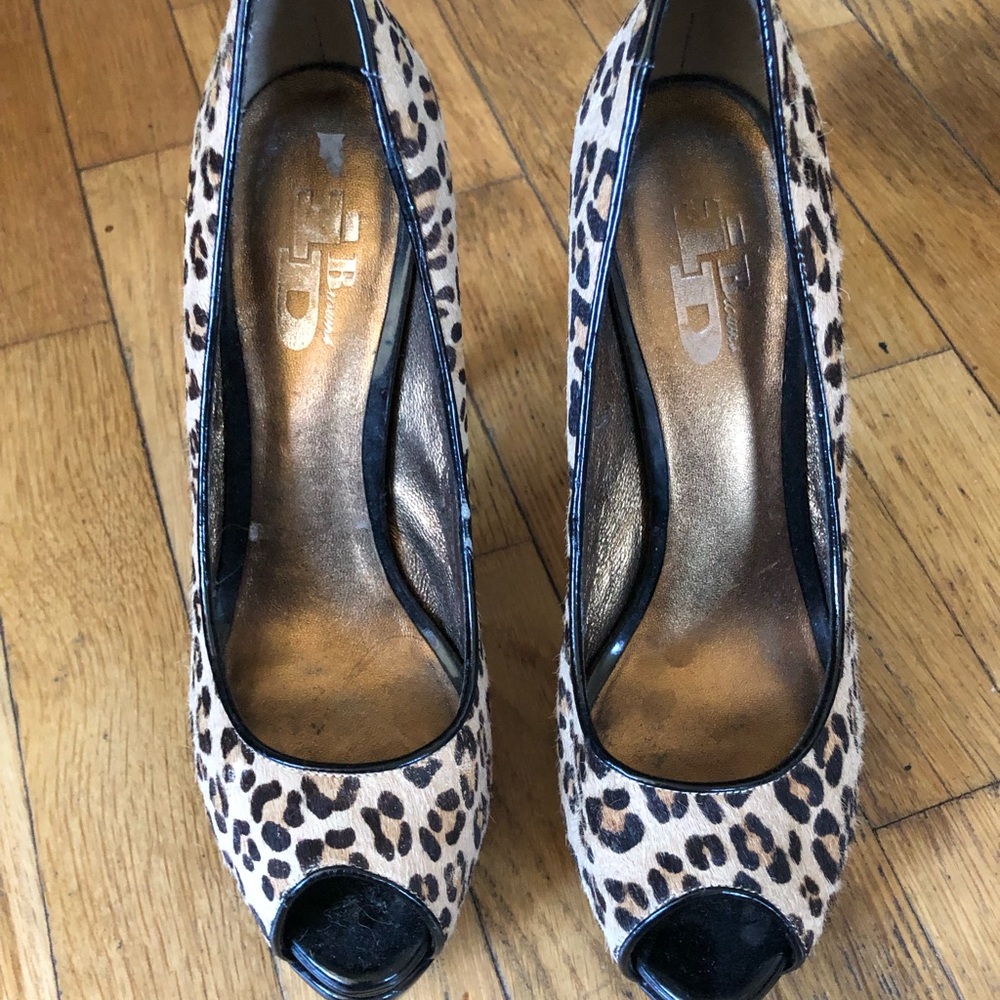 Leopard Heels with platform